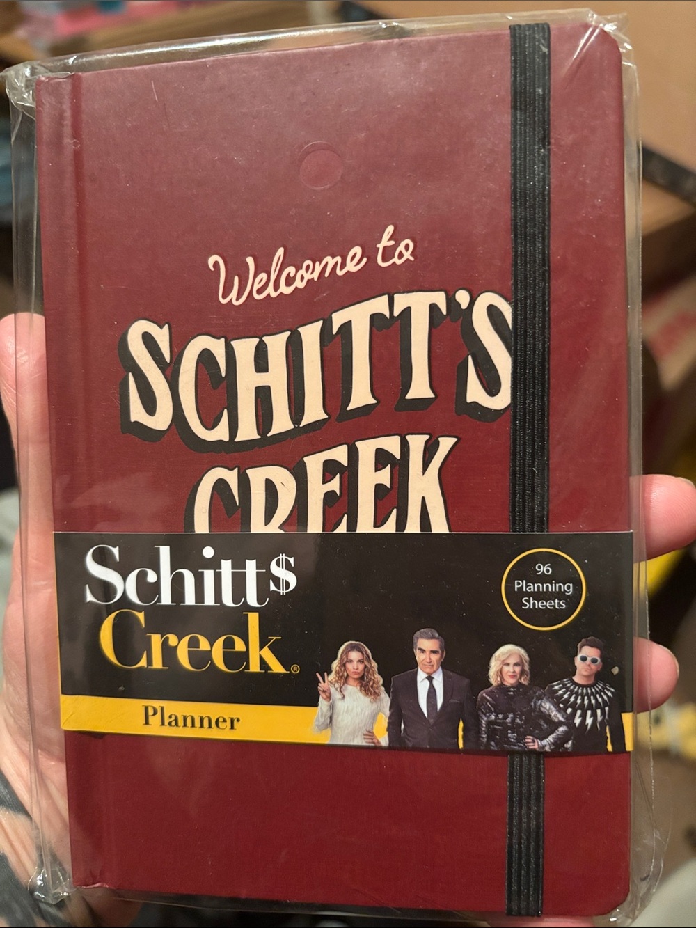 Schitt's Creek Planner - Maroon Hardcover with Black Elastic